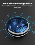 Robot Vacuum and Mop Combo, 5000Pa Suction, Works with 2.4G WiFi/Alexa/App/Remote Control, Schedule Cleaning, Automatic Self-Charging, Ideal for Pet Hair, Hard Floor and Carpet - Image 7