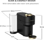 Nespresso Festive Vertuo Pop+ Coffee and Espresso Maker by Breville, Matte Black Gold - Image 6