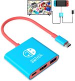 Switch Dock for Nintendo Switch Tv Adapter Portable Switch Docking Station, Switch TV Adapter Compatible Steam Deck/Switch OLED, USB C to HDMI Adapters Support 4K/1080P Switch TV Dock Mode - Image 2