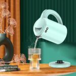 0.5L Small Portable Electric Kettles for Boiling Water, Stainless Steel Travel Kettle, Fast Boil Teapot, Boil-Dry Protection & Auto Shut-Off, Perfect For Traveling Cooking, Coffee, Tea, Eggs(Green) - Image 5
