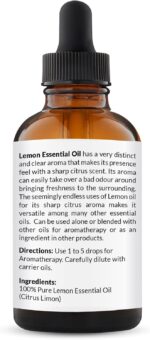 NaturoBliss 100% Pure Lemon Essential Oil Therapeutic Grade Premium Quality (4 fl. oz) with Glass Dropper, Perfect for Aromatherapy - Image 3