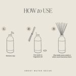 Sweet Water Decor Salt & Sea Reed Diffuser Set - Sea Salt Citrus & Musk Amber Scent Diffuser - Reed Diffusers for Home with Long Lasting Fragrance - Non-Toxic Oil Reed Diffuser - Made in the USA - Image 9