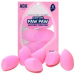 AOA Studio Collection Makeup Sponge Set Makeup Blender Latex Free and High-definition Super Soft Set of 6 Makeup Blender For Powder Cream and Liquid, Beauty Cosmetic Beveled Shape (Pink) - Image 2