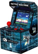 My Arcade Retro Machine Playable Mini Arcade: 200 Retro Style Games Built In, 5.75 Inch Tall, Powered by AA Batteries, 2.5 Inch Color Display, Speaker, Volume Control - Image 2