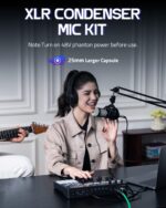 ALABS Fxcaster Podcast Equipment Bundle - All-in-One Podcasting Starter Setup with 7-Channel Soundboard, Audio Interface, and 25mm Diaphragm XLR Microphone for Live Streaming, Recording, and TikTok - Image 3