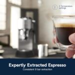 De’Longhi Dedica Arte Espresso Machine with My LatteArt Steam Wand (Milk Frother), 15-Bar Pump & 3-Level Temp Control - Compact Espresso Maker for Latte & Cappuccino - Italian Stainless Steel Design - Image 3