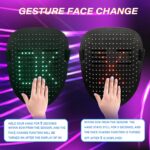 Depointer Life Led Mask with Gesture Sensing,Unisex LED Lighted Face Transforming Mask for Costume Cosplay Party Masquerade - Image 5