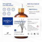 HIQILI Lemongrass Essential Oil, 100% Pure Natural Undiluted Premium Oils - 3.38 Fl. Oz - Image 8