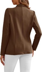 Blazers for Women 2025 Fashion Open Front Lapel Collar Suit Jacket Business Casual Long Sleeve Office Work Blazer - Image 7