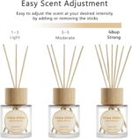 Reed Diffuser Set, Binca Vidou Lavender Orange & Lemon Natural Scent Oil Diffusers with Sticks for Home Office Bathroom Aromatherapy Decor 1.69oz x 2 - Image 3