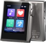 RUIZU 64GB HiFi Lossless MP3 Player, DAC DSD High Resolution Digital Audio Player, Portable Hi-Res Music Player with 2" Touchscreen, Resume Playback, CNC Aluminum Alloy Body, Up to 128GB microSD Card - Image 2