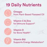 SmartyPants Women's Multivitamin Gummies, Sugar Free: Biotin, Methylfolate, Omega 3 (ALA), Vitamin D3, C, Vitamin B12, B6, A, K & Zinc, Inositol, Gluten Free, 60 Count (20 Day Supply) - Image 5