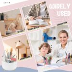 Kosiz Aesthetic Desk Organizers and Accessories Set 360-degree Rotating Pen Holder Desk Holder Morandi Pen Sticky Notes Stapler Binder/paper Clips Scissor Staples Aesthetic Accessories for Women Men - Image 8