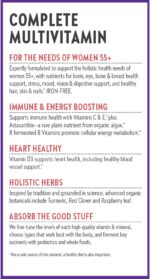 New Chapter Women's Multivitamin 50 Plus for Cellular Energy, Heart & Immune Support with 20+ Nutrients + Astaxanthin - Every Woman's One Daily 55+, Gentle on The Stomach, 72 Count - Image 9