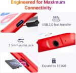 128GB MP3 Player Bluetooth 5.3 with 2.4" Full Touch Screen，MECHEN Portable Digital Music Player with HD Speaker，FM Radio, HiFi Lossless Sound, Recording, Support up to 512GB. - Image 7