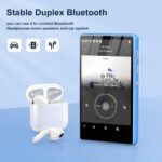 80GB MP3 Player with Spotify Kids, SWOFY M503 Pro MP3 & MP4 Player with Bluetooth and WiFi, Audible, 4" Touch Screen Portable Music Player Amazon Music Up to 512GB Blue - Image 5