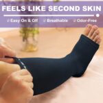 NEWZILL Copper Compression Socks for Women & Men Circulation 20-30mmHg, Graduated Open Toe, Cotton Compression Socks for Nurses - Image 4