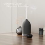 Aromatherapy Essential Oil Diffuser,9 Colors Mood Light,4 Timer Stone Diffuser Living Room(Grey) - Image 3