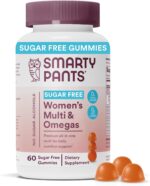 SmartyPants Women's Multivitamin Gummies, Sugar Free: Biotin, Methylfolate, Omega 3 (ALA), Vitamin D3, C, Vitamin B12, B6, A, K & Zinc, Inositol, Gluten Free, 60 Count (20 Day Supply) - Image 2