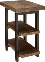 Pomona 3-Tier Solid Wood End Table with Storage Shelves – Rustic Industrial Space-Saving Side Table or Nightstand for Living Room, Bedroom, or Entryway by Alaterre Furniture - Image 9