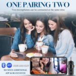 3 in 1 Wireless Lavalier Microphone for iPhone, iPad, Android, Camera,12-Hour Battery, mini Noise Reduction Recording Mic 2.4G Ultra-Low Delay, Microphone for Vlog/ TikTok/YouTube Live Stream( 3 Mic) - Image 6
