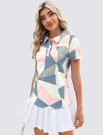 TFSDOD Womens Golf Polo Shirts Collared Short Sleeve T Shirt Lightweight Moisture Wicking Polo Casual 3 Buttons Outfits - Image 5