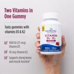 Nordic Naturals Vitamin D3 + K2 Gummies, Pomegranate - 60 Gummies - 1000 IU Vitamin D3 + 45 mcg K2 - Great Taste - Bone Health, Promotes Healthy Muscle Function - Non-GMO - 60 Servings - Image 7