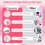 108 Pcs New Makeup Sponges Wedges for Face Foundation, Latex-Free Triangle Cosmetic Make Up Sponge for Flawless Application and Blending, Beauty Blender for All Skin Types with Two Pouches - Image 4