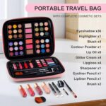 Color Nymph Makeup for Teens with Reusable Pink Handbag, All In One Girls Makeup Sets Makeup Kits for Girls Women with Eyeshadow Blushes Bronzer Highlighter Lipgloss - Image 3