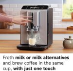 BOSCH 300 Series Fully Automatic Espresso and Coffee Machine – In-Cup Frother, OneTouch Milk Drinks, 5 Drink Options, Ceramic Grinder, Easy Clean & Descale, in Silver TIU20307 - Image 6