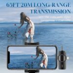 3 in 1 Wireless Lavalier Microphone for iPhone, iPad, Android, Camera,12-Hour Battery, mini Noise Reduction Recording Mic 2.4G Ultra-Low Delay, Microphone for Vlog/ TikTok/YouTube Live Stream( 3 Mic) - Image 7