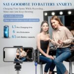 3 in 1 Wireless Lavalier Microphone for iPhone, iPad, Android, Camera,12-Hour Battery, mini Noise Reduction Recording Mic 2.4G Ultra-Low Delay, Microphone for Vlog/ TikTok/YouTube Live Stream( 3 Mic) - Image 8