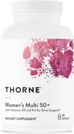 THORNE - Women's Multi 50+ - Comprehensive Daily Multivitamin with Vitamins A, B6, B12, C, D, E, K, Zinc & More - Support Heart, Brain, Bone & Immune Health* - 180 Capsules - Image 2