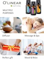 Essential Oils Set - 4 Oils & 2 Blends, Top 6 Oils for Diffusers for Home, Relief, Serenity Dream Oil Blend Aromatherapy, Peppermint, Orange, Lavender, Eucalyptus Essential Oils - Image 5