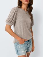 AUTOMET Womens Tops Summer Sweater Long Tunic Dressy Casual Blouses Business Cute Trendy Short Sleeve Shirt 2025 - Image 4