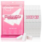 108 Pcs New Makeup Sponges Wedges for Face Foundation, Latex-Free Triangle Cosmetic Make Up Sponge for Flawless Application and Blending, Beauty Blender for All Skin Types with Two Pouches - Image 2