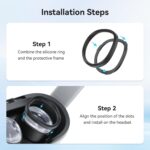 AMVR Glasses Spacer Compatible with Oculus Quest 3S/Quest 2/Rift S Accessories, Soft Silicone Anti-Scratch Ring, Protect VR Lens and Prescription Glasses from scratchings（Not Compatible with Quest 3） - Image 7