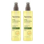 Aveeno Daily Moisturizing Body Oil Mist with Oat & Jojoba Oil for Dry Sensitive Skin, Nourishing Body Spray for Smoother Skin, Paraben-, Silicone- & Alcohol-Free, Twin Pack, 6.7 fl. oz, 2 Pack - Image 2