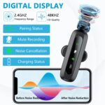 Wireless Microphone Mini Mic for iPhone/Android Phone, LED Display Lavalier Microphone for Video Recording Clip on Lapel Lav Mics Vlog YouTube TikTok - Image 3