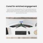 Samsung 27" Essential S3 (S36GD) Series FHD 1800R Curved Computer Monitor, 100Hz, Game Mode, Advanced Eye Comfort, HDMI and D-sub Ports, LS27D366GANXZA, 2024 - Image 5