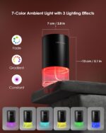 Essential Oil Diffuser Waterless Aromatherapy Diffusers for Home Large Room, Bedroom, Car, Office, Desk, Battery Operated, Small Diffuser for Pure Scent, 100mL Capacity, AN9 (Black) - Image 6