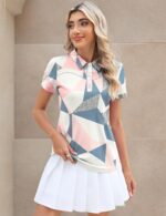 TFSDOD Womens Golf Polo Shirts Collared Short Sleeve T Shirt Lightweight Moisture Wicking Polo Casual 3 Buttons Outfits - Image 7