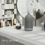 Aromatherapy Essential Oil Diffuser,9 Colors Mood Light,4 Timer Stone Diffuser Living Room(Grey) - Image 4