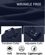 COOFANDY Mens Dress Shirt Long Sleeve Wrinkle Free Formal Shirts Business Casual Button Down Shirts - Image 6