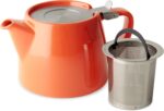 FORLIFE Stump Teapot with SLS Lid and Infuser, 18-Ounce, Carrot - Image 3