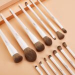 Jessup Makeup Brushes 14Pcs Makeup Brush Set Premium Synthetic Powder Foundation Contour Blush Concealer Eye Shadow Blending Liner Make Up Brush Kit Light Grey T329 - Image 9