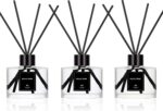 Reed Diffuser Set of 3 for Bathroom Air Fresheners, Oil Diffuser Sticks | Fresh Linen, Ocean, Eucalyptus & Mint Scent(1.7 fl oz Each Pack) Fragrance with 12 Sticks Defusers | Shelf Decor - Image 2