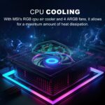 MSI Aegis ZS2 RTX 5070 Gaming Desktop, AMD Ryzen 7 9700X(Intel i9-14900F), NVIDIA RTX 5070, Liquid RGB Cooler, 64GB DDR5 RAM, 2TB SSD, RGB Backlit KB, Wi-Fi 7, Bundle with SL660 512GB Portable SSD - Image 5