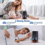 Oil Diffuser with Essential Oils Set – Aromatherapy Oil Diffuser 150ml with 6 Essential Oils Set, Cool Mist Diffusers for Essential Oils, Waterless Auto Shut-Off,7 Colors Night Light, Gifts for Mom - Image 6
