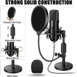 Podcast Equipment Bundle, 48V Condenser Microphone Bundle with 3 Custom Sound Effect Buttons, Podcast Microphone Recording Studio Package for Podcasting Live Streaming Singing PC Mobile TikTok YouTube - Image 6
